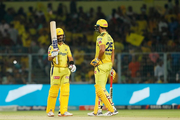 CSK ने चार विकेट पर 235 रन बनाए जो ईडन गार्डन्स पर टी20 क्रिकेट का सबसे बड़ा स्कोर है